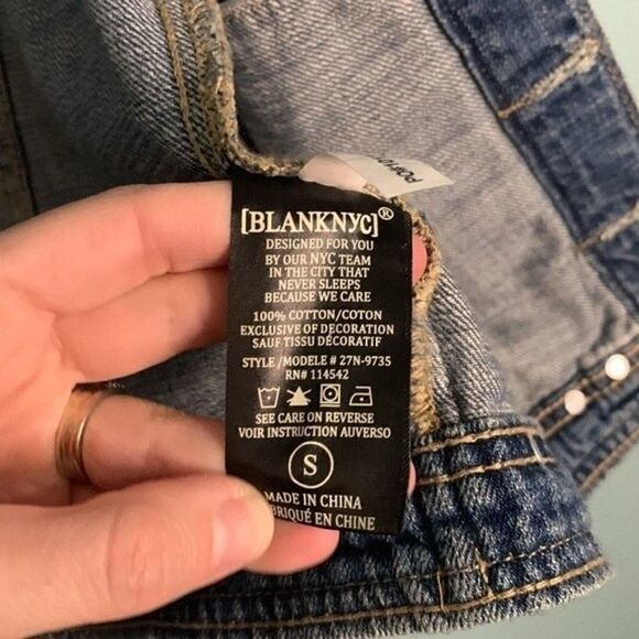 BLANKNYC Denim Studded Distressed Jacket - Picture 5 of 6